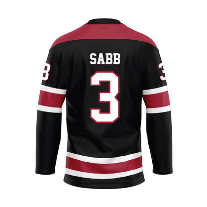 Alabama - NCAA Football : Keon Sabb - Black Hockey Jersey-1