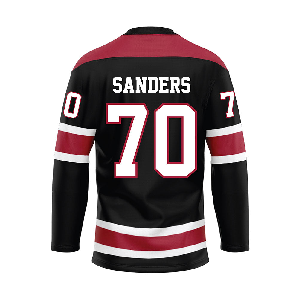 Alabama - NCAA Football : William Sanders - Black Hockey Jersey-1