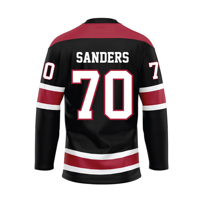 Alabama - NCAA Football : William Sanders - Black Hockey Jersey-1
