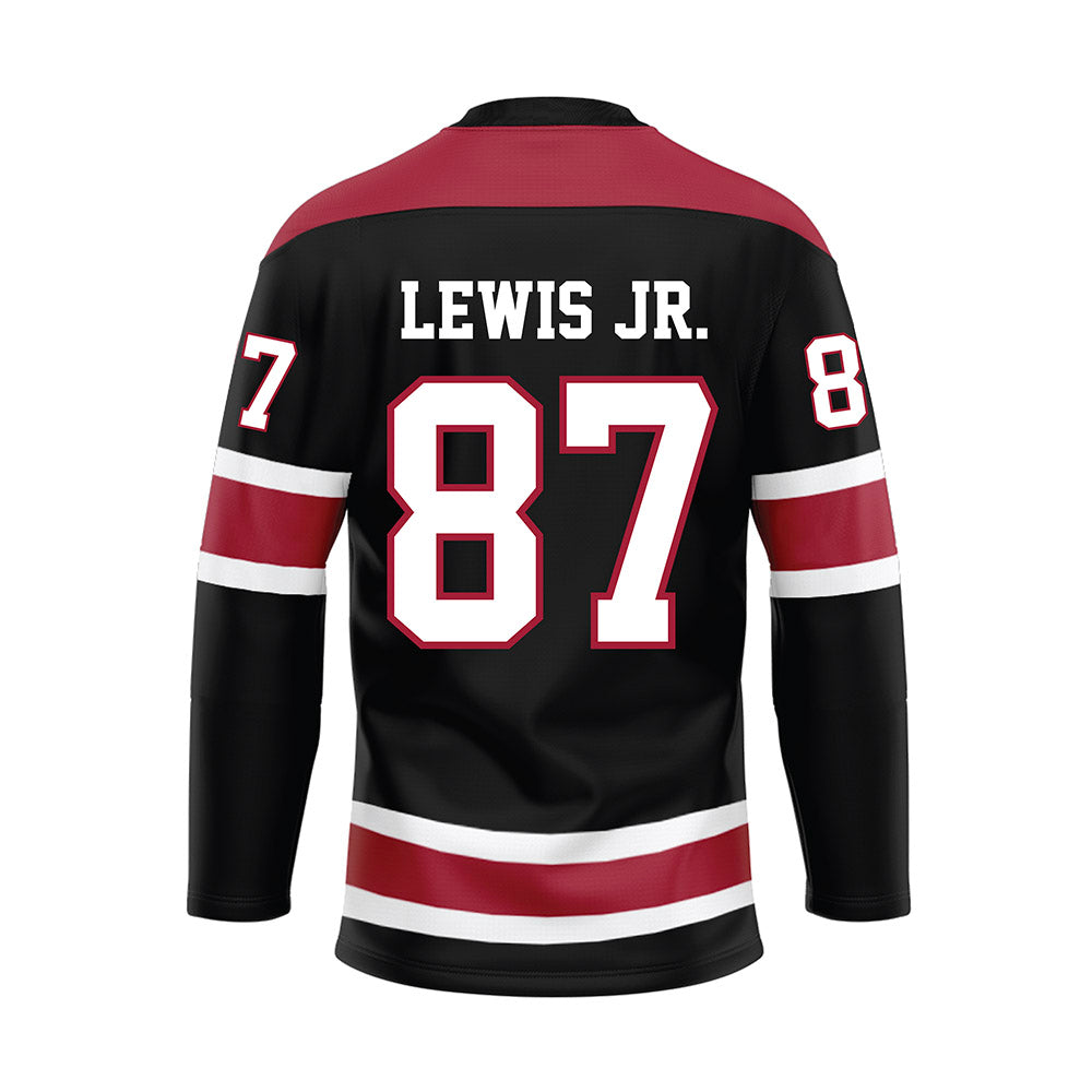 Alabama - NCAA Football : Danny Lewis Jr. - Black Hockey Jersey-1