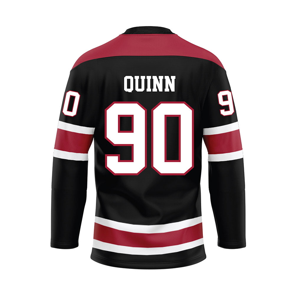 Alabama - NCAA Football : Lorcan Quinn - Black Hockey Jersey-1