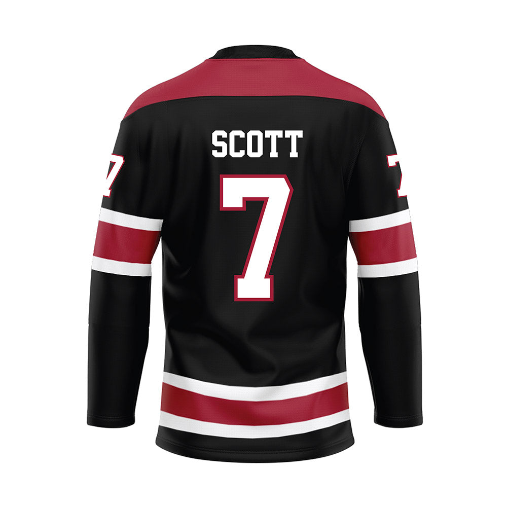 Alabama - NCAA Football : Rico Scott - Black Hockey Jersey-1
