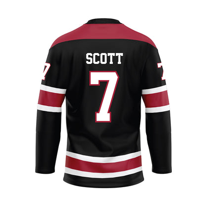 Alabama - NCAA Football : Rico Scott - Black Hockey Jersey-1
