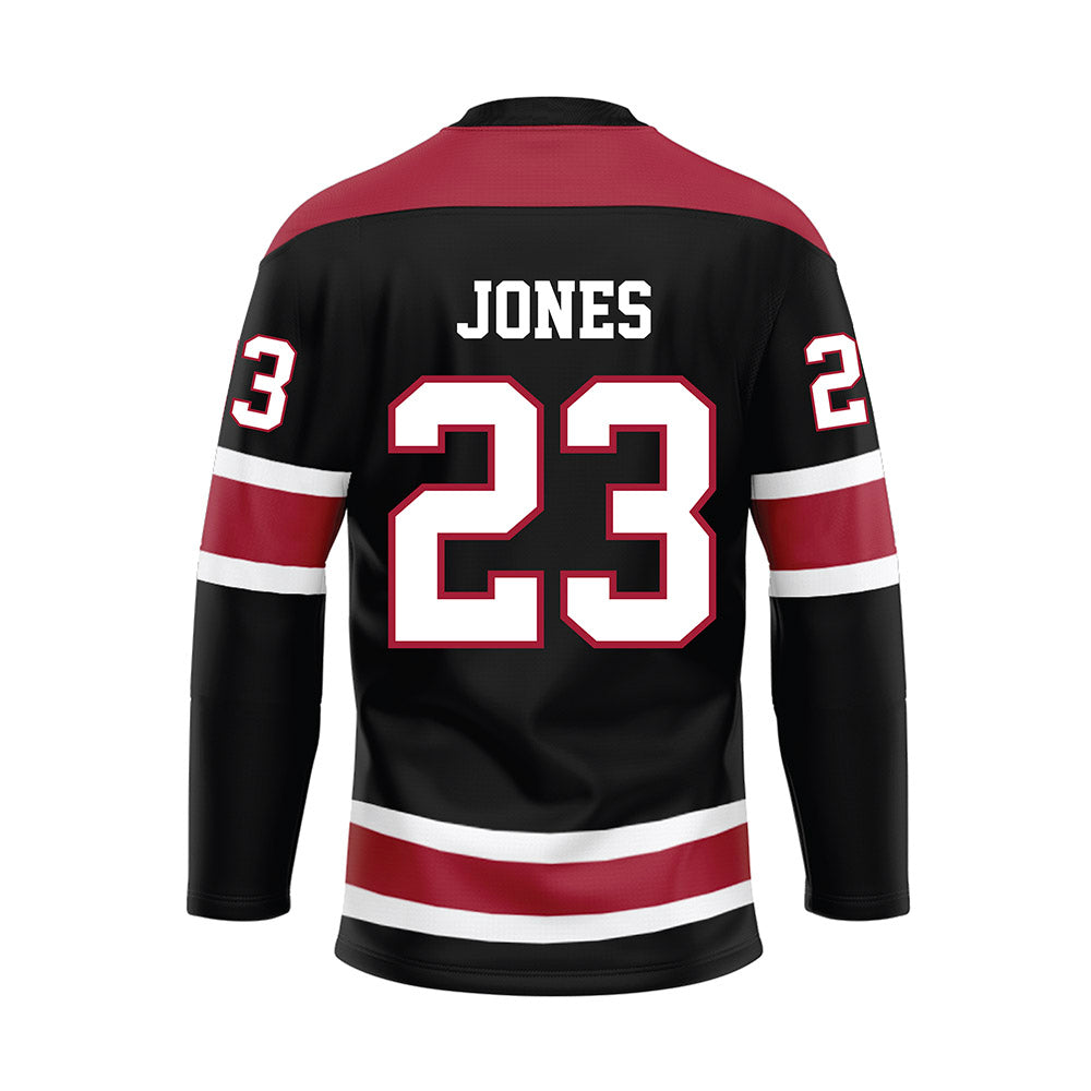 Alabama - NCAA Football : Cayden Jones - Black Hockey Jersey-1