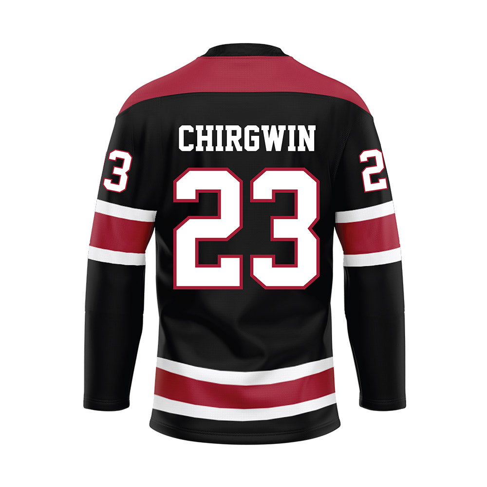 Alabama - NCAA Football : MJ Chirgwin - Black Hockey Jersey-1