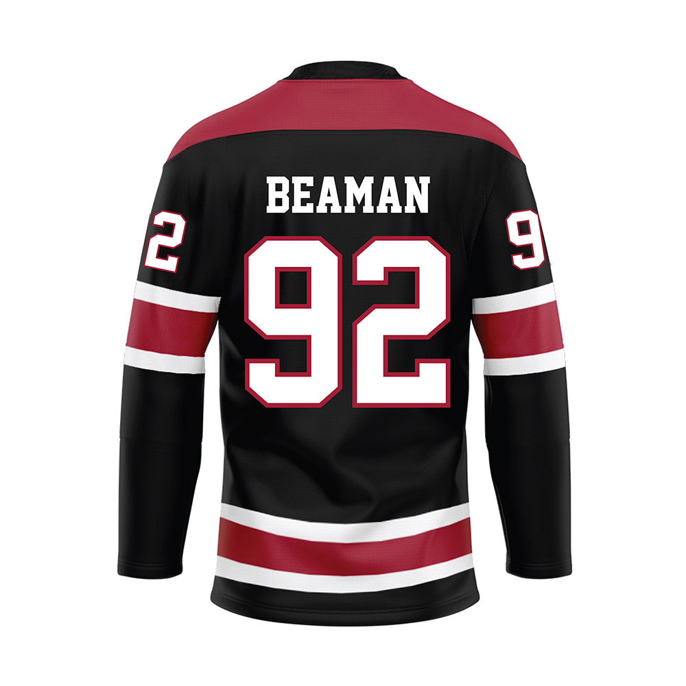 Alabama - NCAA Football : Jeremiah Beaman - Black Hockey Jersey-1