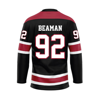 Alabama - NCAA Football : Jeremiah Beaman - Black Hockey Jersey-1