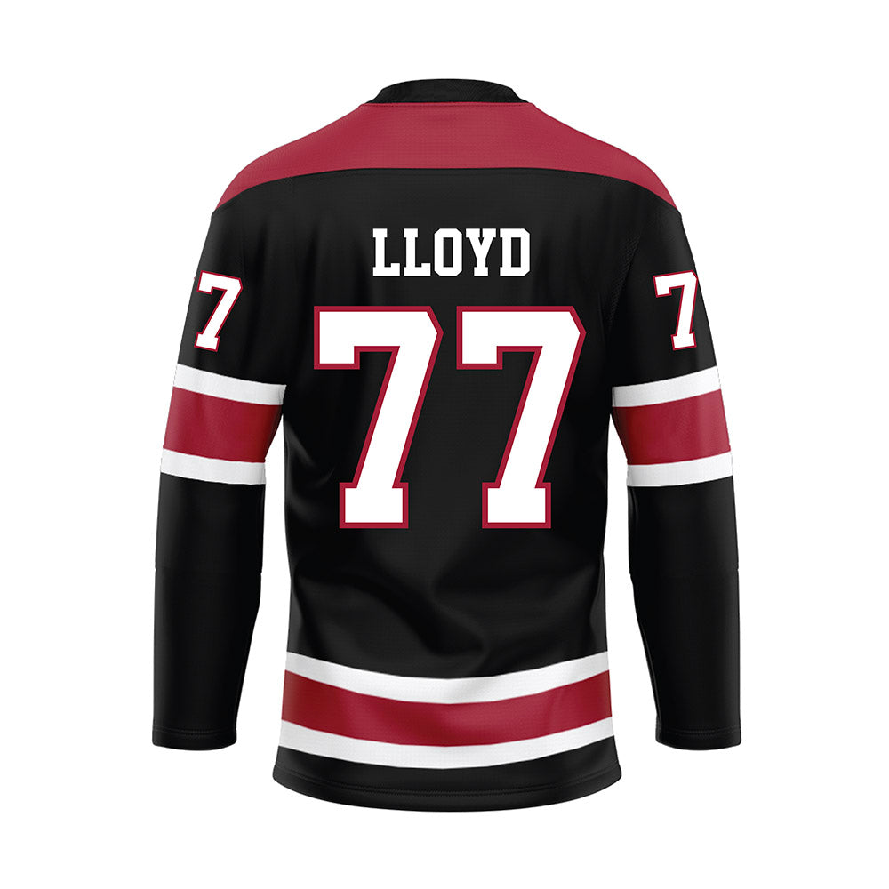 Alabama - NCAA Football : Jackson Lloyd - Black Hockey Jersey-1