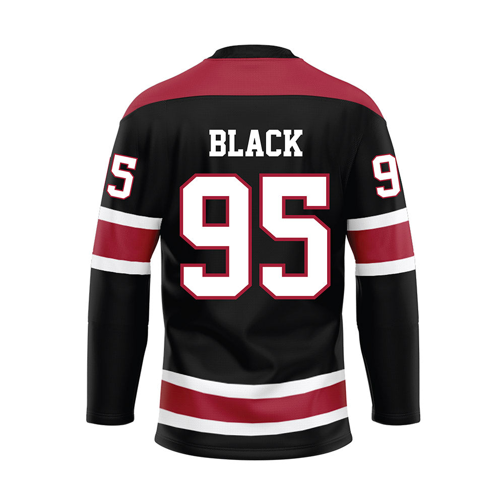 Alabama - NCAA Football : Leslie Black - Black Hockey Jersey-1