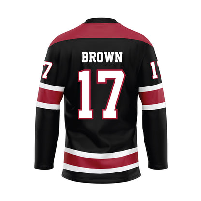 Alabama - NCAA Football : Trae'shawn Brown - Black Hockey Jersey-1