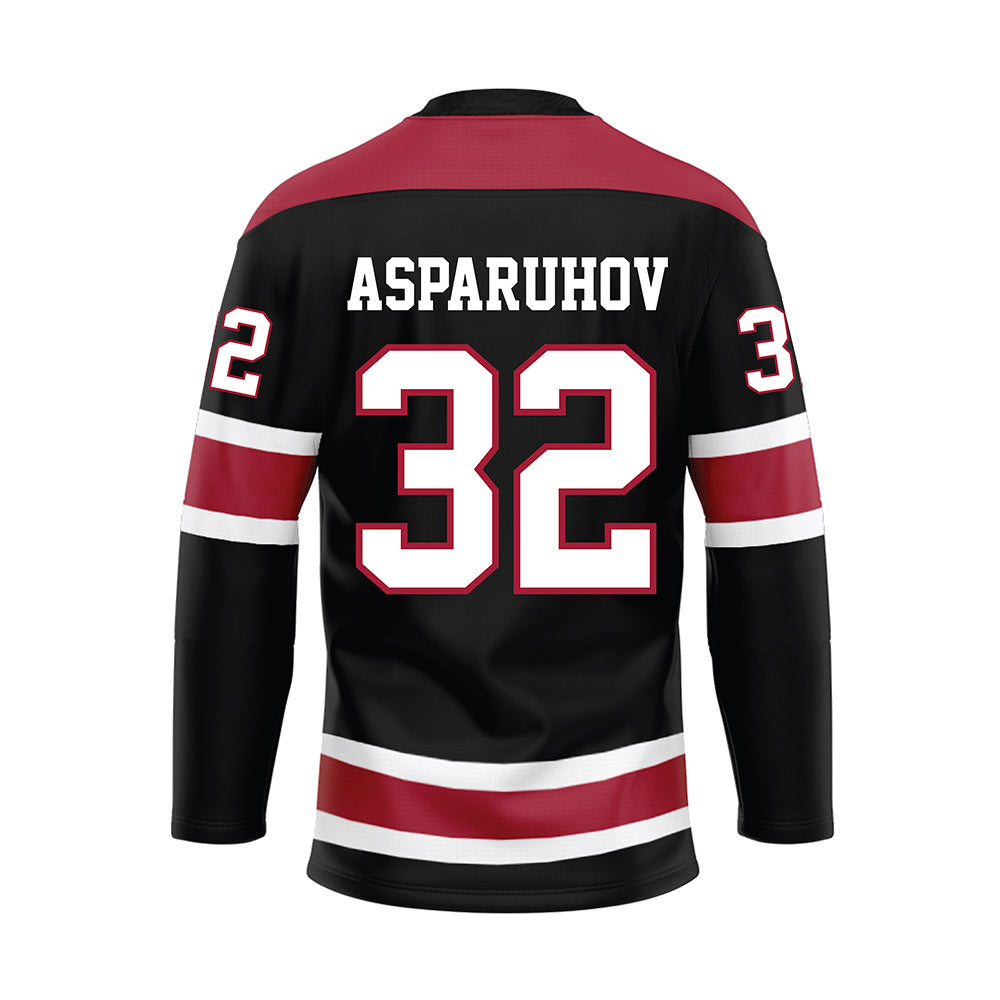 Alabama - NCAA Football : Alex Asparuhov - Black Hockey Jersey-1