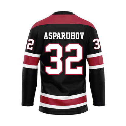 Alabama - NCAA Football : Alex Asparuhov - Black Hockey Jersey-1
