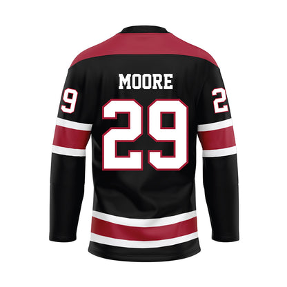 Alabama - NCAA Football : Fredrick Moore - Black Hockey Jersey-1
