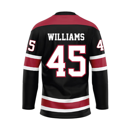 Alabama - NCAA Football : Jay Williams - Black Hockey Jersey-1