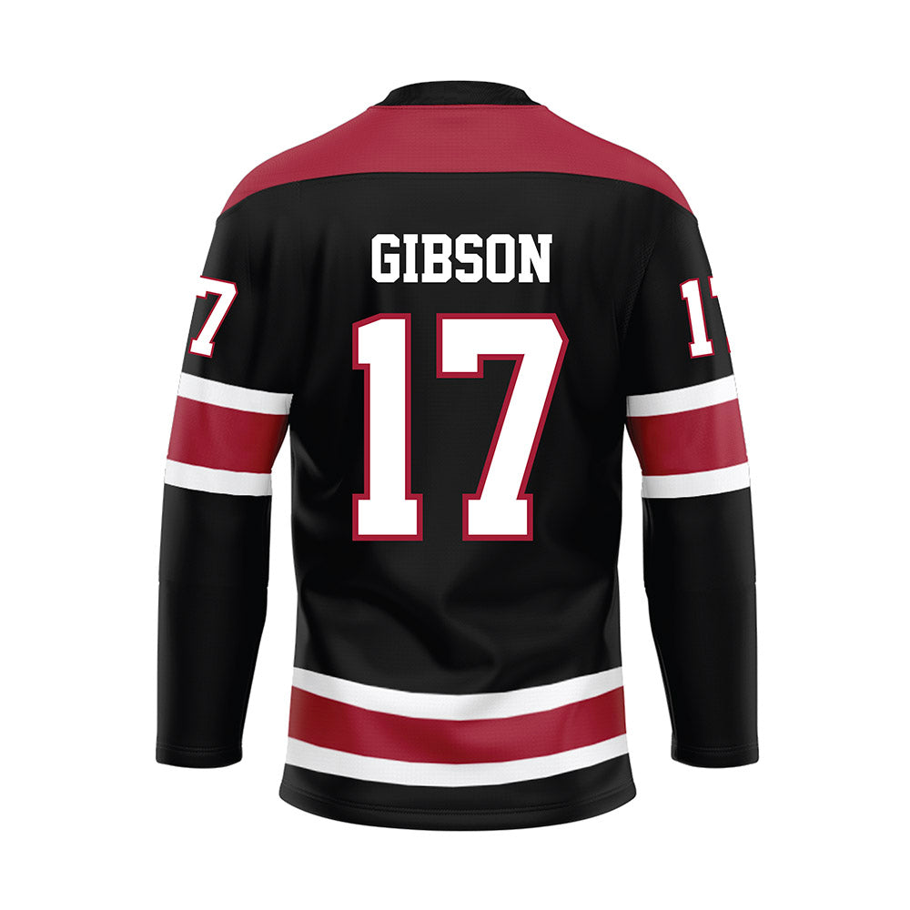Alabama - NCAA Football : Zyan Gibson - Black Hockey Jersey-1