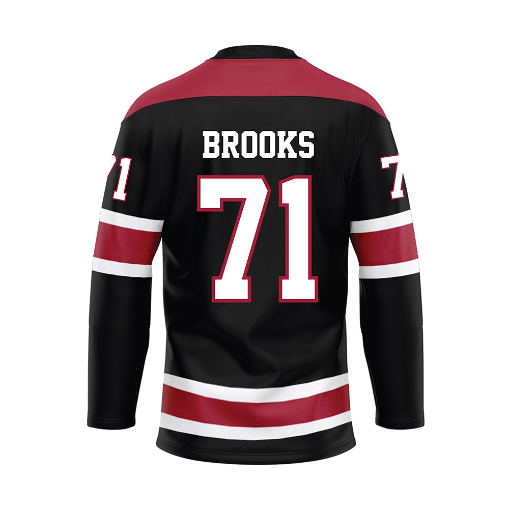Alabama - NCAA Football : Nick Brooks - Black Hockey Jersey-1