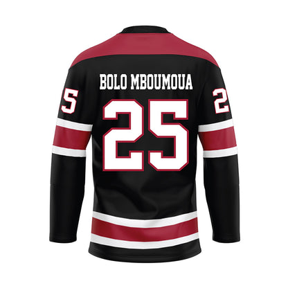 Alabama - NCAA Football : Steve Bolo Mboumoua - Black Hockey Jersey-1