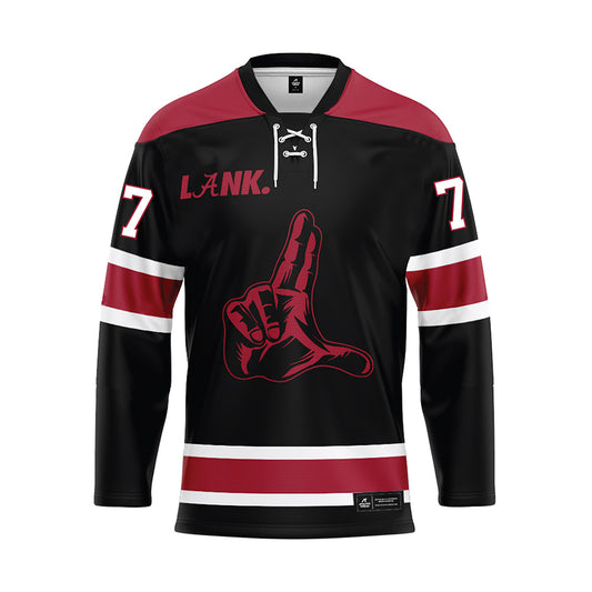 Alabama - NCAA Football : Jackson Lloyd - Black Hockey Jersey-0