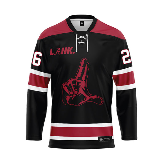 Alabama - NCAA Football : Mhari Johnson - Black Hockey Jersey-0