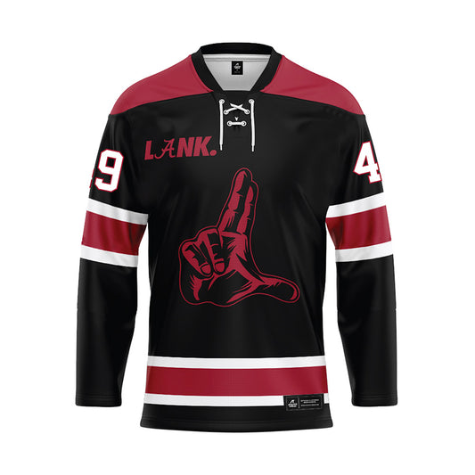 Alabama - NCAA Football : Conner Warhurst - Black Hockey Jersey-0
