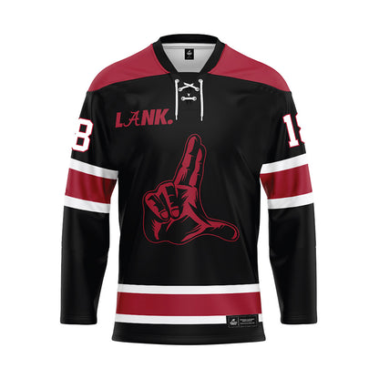 Alabama - NCAA Football : Mack Sutter - Black Hockey Jersey-0