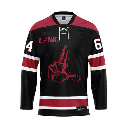 Alabama - NCAA Football : Michael Carroll - Black Hockey Jersey-0