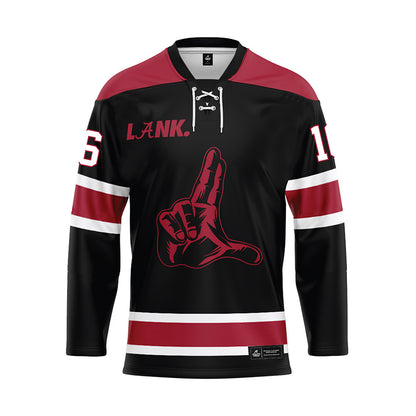 Alabama - NCAA Football : Jorden Edmonds - Black Hockey Jersey-0