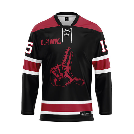 Alabama - NCAA Football : Duke Johnson II - Black Hockey Jersey-0