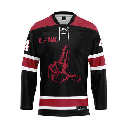 Alabama - NCAA Football : Daniel Hill - Black Hockey Jersey-0
