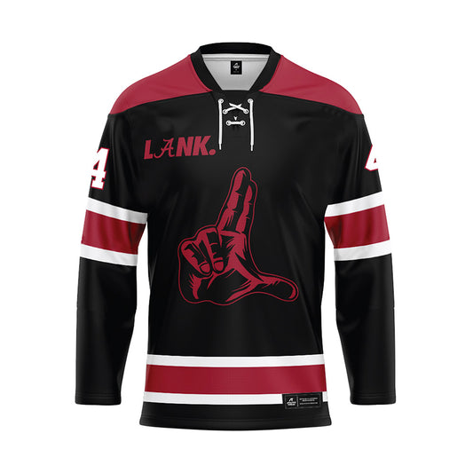 Alabama - NCAA Football : Daniel Hill - Black Hockey Jersey-0