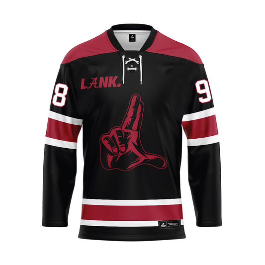 Alabama - NCAA Football : Tucker Cornelius - Black Hockey Jersey-0