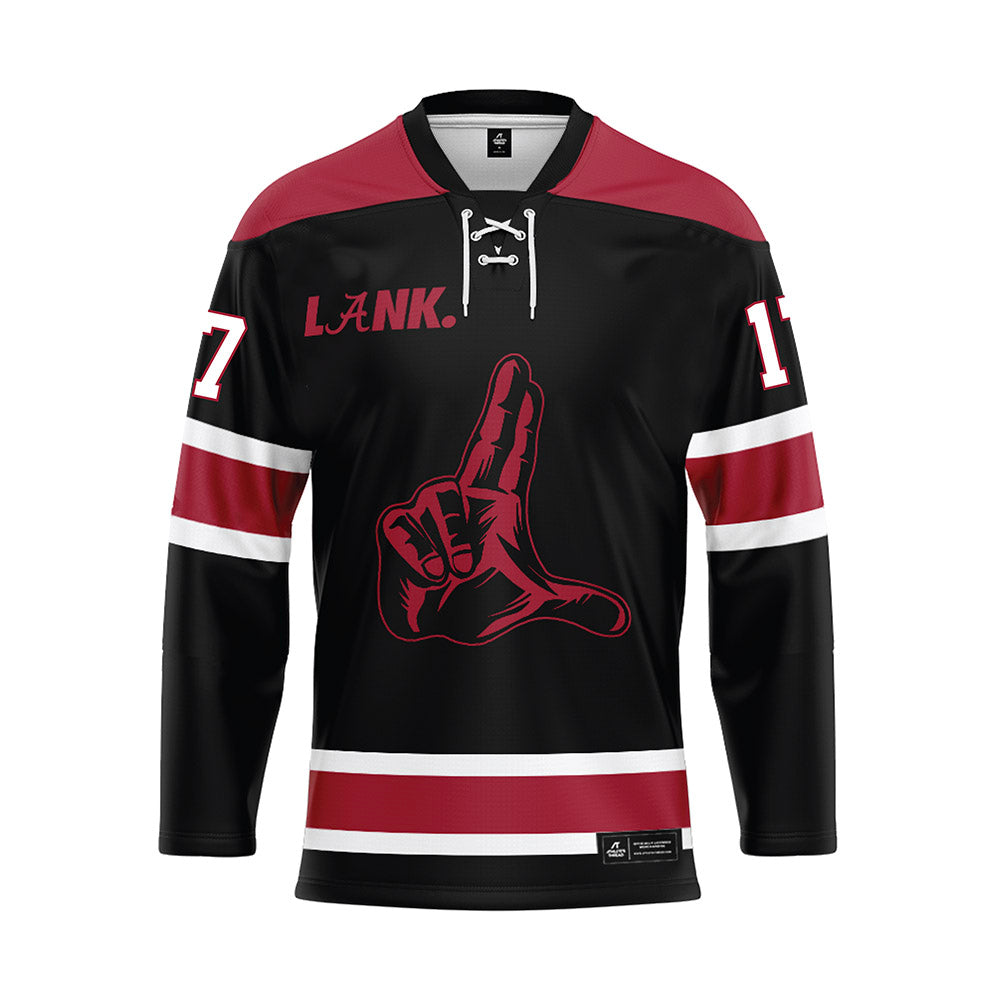 Alabama - NCAA Football : Zyan Gibson - Black Hockey Jersey-0