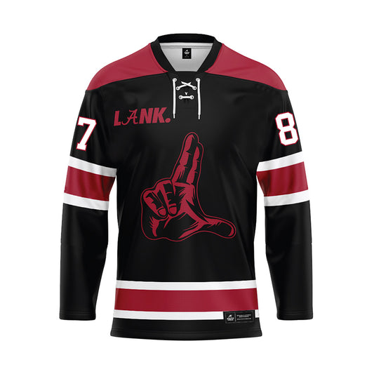 Alabama - NCAA Football : Danny Lewis Jr. - Black Hockey Jersey-0