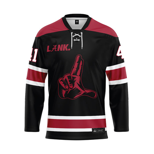 Alabama - NCAA Football : Jamarion Matthews - Black Hockey Jersey-0