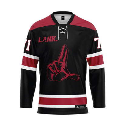 Alabama - NCAA Football : Nick Brooks - Black Hockey Jersey-0