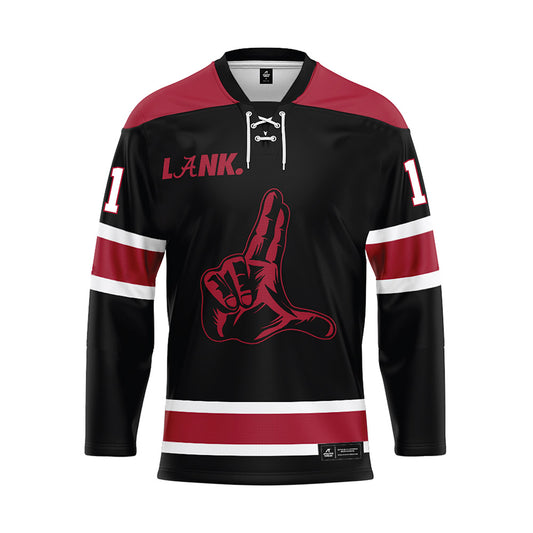 Alabama - NCAA Football : Xavier Griffin - Black Hockey Jersey-0