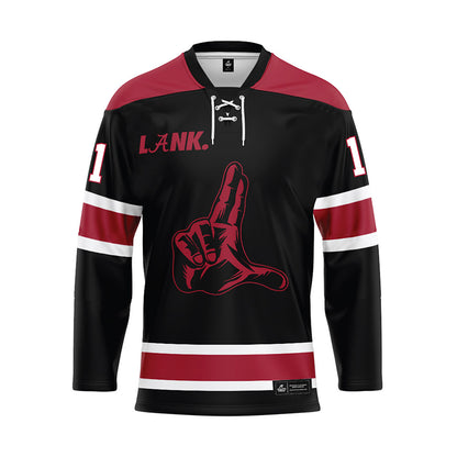 Alabama - NCAA Football : Tayden-Evan Kaawa - Black Hockey Jersey-0