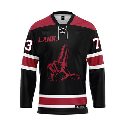 Alabama - NCAA Football : Chris Booker - Black Hockey Jersey-0