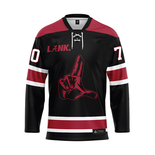 Alabama - NCAA Football : William Sanders - Black Hockey Jersey-0