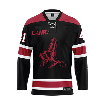 Alabama - NCAA Football : Jamarion Matthews - Black Hockey Jersey-0