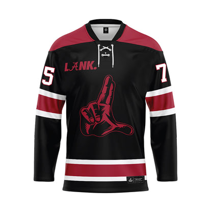 Alabama - NCAA Football : Ethan Fields - Black Hockey Jersey-0