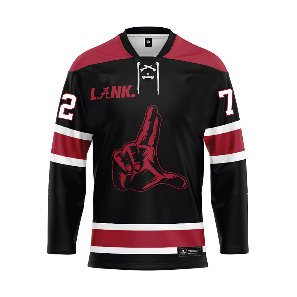 Alabama - NCAA Football : Ty Haywood - Black Hockey Jersey-0