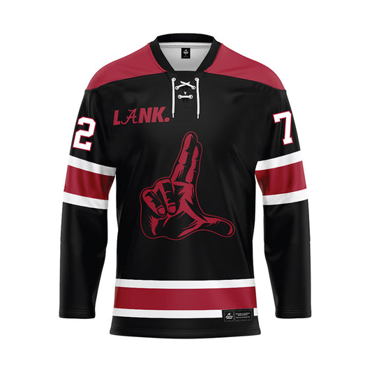 Alabama - NCAA Football : Ty Haywood - Black Hockey Jersey-0