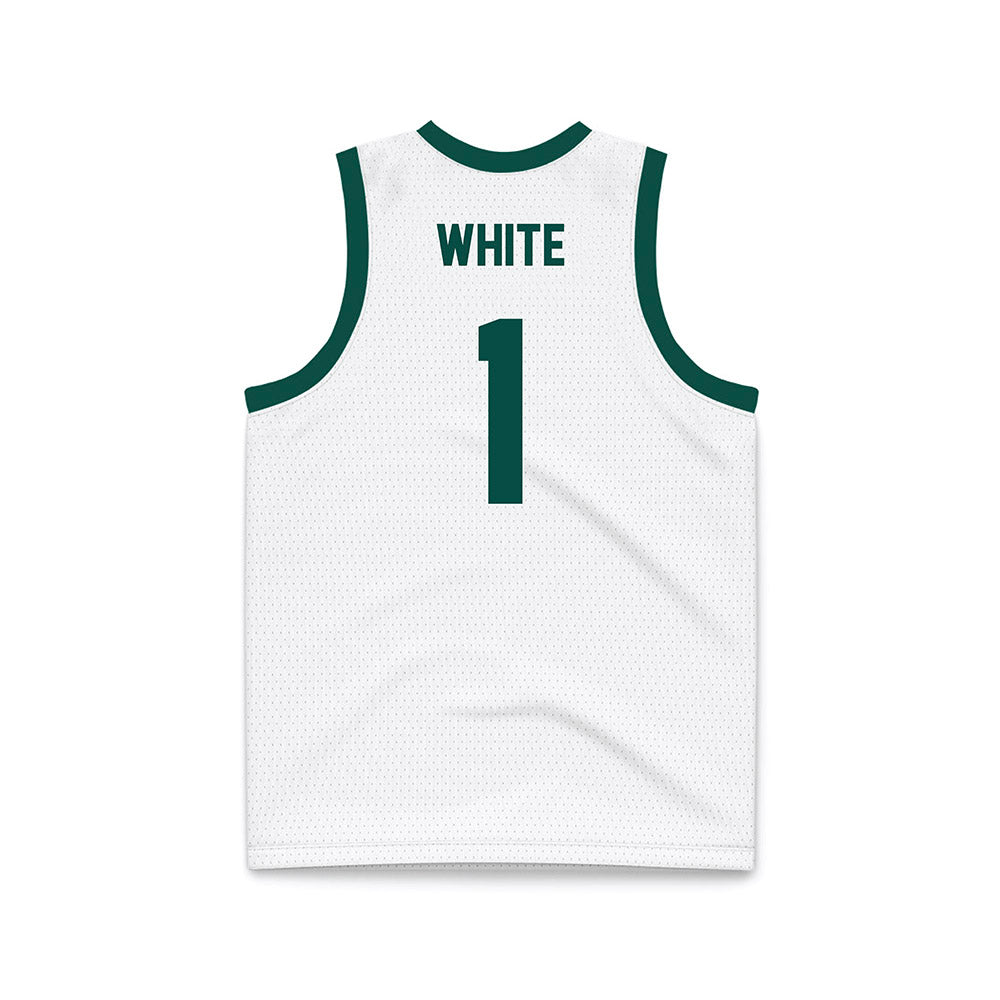 Jacksonville - NCAA Women's Basketball : Mychal White - White Basketball Jersey-1