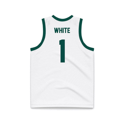 Jacksonville - NCAA Women's Basketball : Mychal White - White Basketball Jersey-1