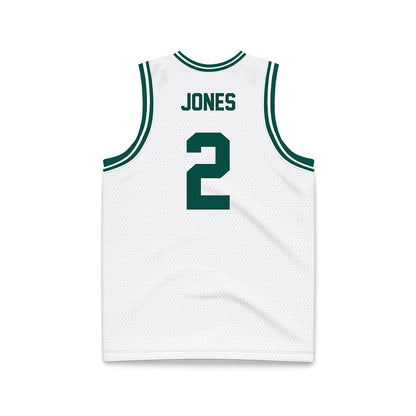 Jacksonville - NCAA Men's Basketball : Jaylen Jones - White Basketball Jersey-1