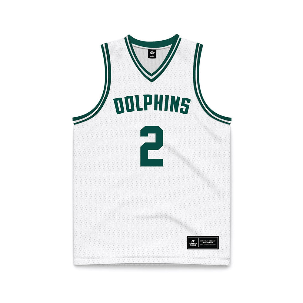 Jacksonville - NCAA Men's Basketball : Jaylen Jones - White Basketball Jersey-0