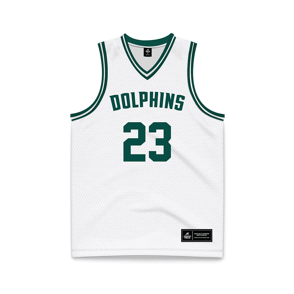 Jacksonville - NCAA Men's Basketball : Enrico Borio - White Basketball Jersey