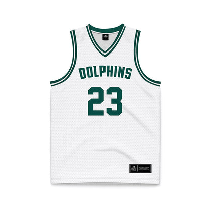 Jacksonville - NCAA Men's Basketball : Enrico Borio - White Basketball Jersey