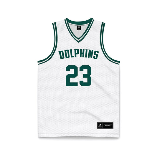Jacksonville - NCAA Men's Basketball : Enrico Borio - White Basketball Jersey
